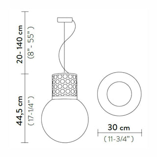 Slamp Atmosfera Suspension lamp diam. 30 cm. Buy on Shopdecor SLAMP collections