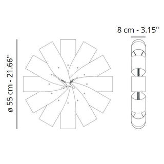 Nomon Ciclo Oak wall clock diam. 55 cm. Buy on Shopdecor NOMON collections
