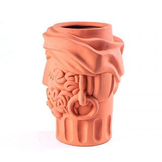 Seletti Magna Graecia Man terracotta vase h. 33 cm. Buy on Shopdecor SELETTI collections