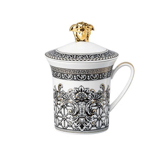 Versace meets Rosenthal 30 Years Mug Collection Marqueterie mug with lid Buy on Shopdecor VERSACE HOME collections